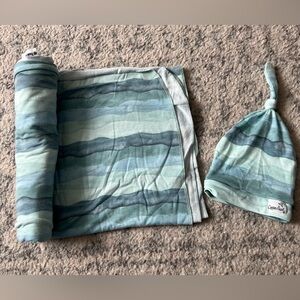 Copper Pearl Swaddle and Hat